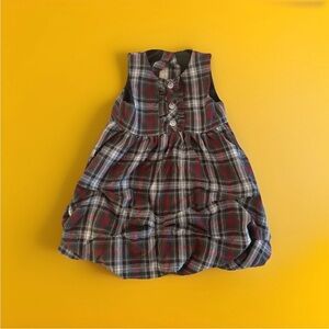 Plaid Sleeveless Dress